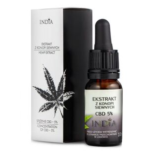 CBD 5% (ekstrakt) - India Cosmetics - olej konopny 10ml