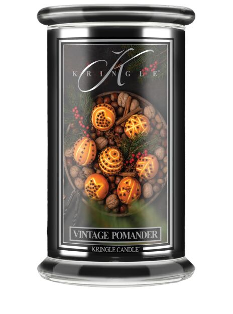 Kringle Candle Vintage Pomander Reserve – duża świeca zapachowa 623 g 2 knoty