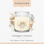 Soft Wool & Amber - Yankee Candle Signature - średnia świeca z dwoma knotami - 3