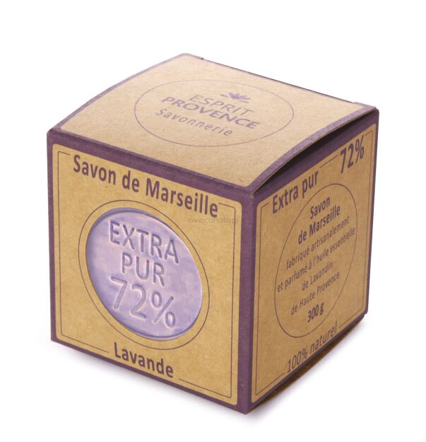 Mydło marsylskie lawendowe 72% oliwy – Savon de Marseille Lavande 300 g Esprit Provence Ecocert