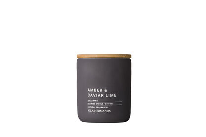 Amber & Caviar Lime - Vila Hermanos - świeca zapachowa 240g - seria Concrete Collection