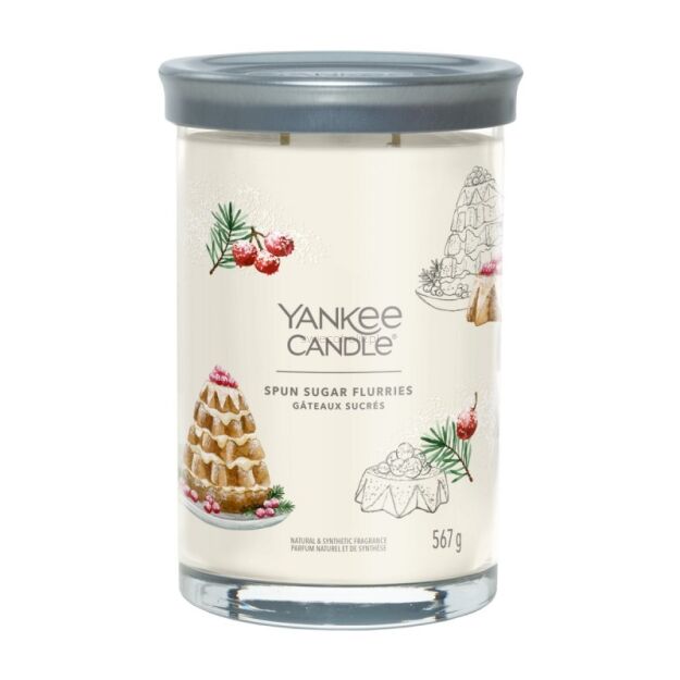 Spun Sugar Flurries - Yankee Candle Signature - świeca tumbler z dwoma knotami