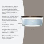 WoodWick Lakeside Mist - świeca zapachowa elipsa 453g - 3