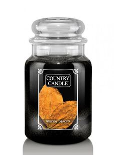 Golden Tobacco - Country Candle - duża świeca zapachowa (652g)