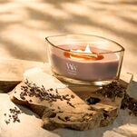 Patchouli Creme - Woodwick - elipsa świeca zapachowa z drewnianym knotem - nowość 2025 - 4