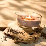 Patchouli Creme - Woodwick - elipsa świeca zapachowa z drewnianym knotem  - 4