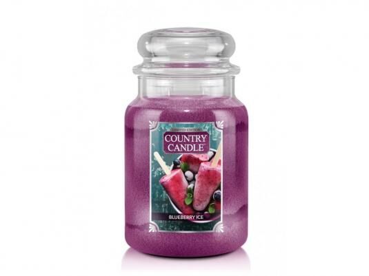 Blueberry Ice Country Candle - Duży słoik (652g) 2 knoty