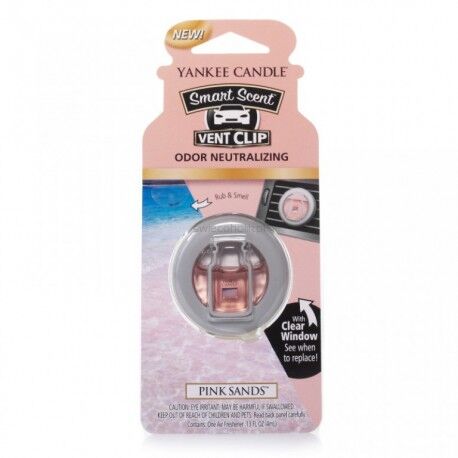 Pink Sands Yankee Candle - zapach samochodowy car jar vent clip