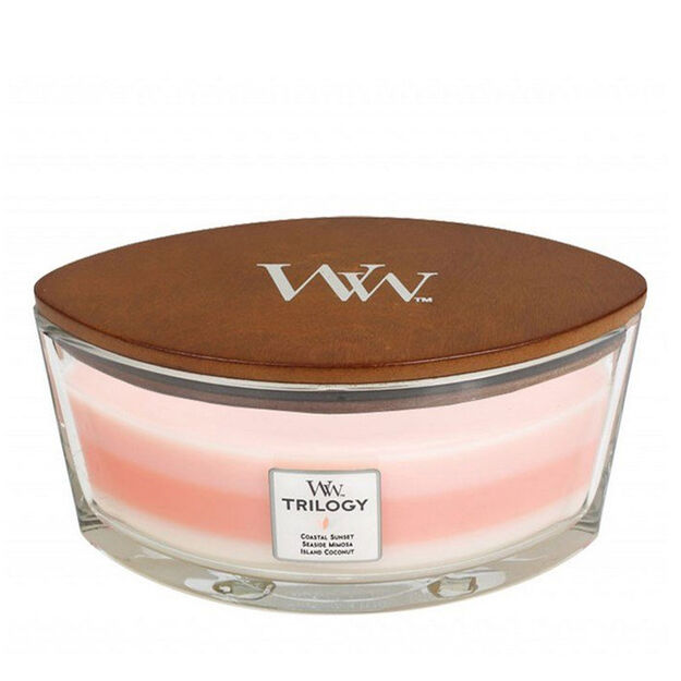 Island Getaway  Woodwick Hearthwick Trilogy -świeca zapachowa z drewnianym knotem