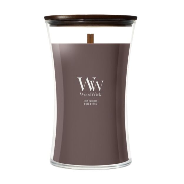 WoodWick Iris Woods - duża świeca zapachowa 610g