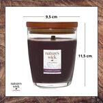 Wildberry & Jasmine - Woodwick - średnia świeca z drewnianym knotem - seria Nature's Wick. - 4