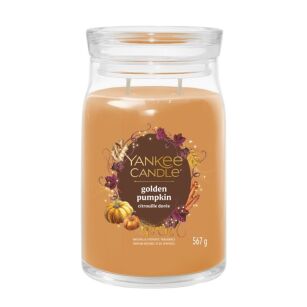 Golden Pumpkin - Yankee Candle Signature - duża świeca zapachowa z dwoma knotami - nowość 2025