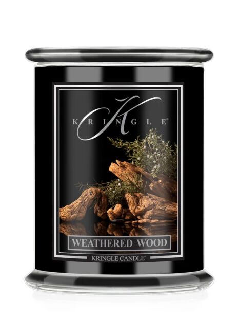 Kringle Candle Postarzałe Drewno (Weathered Wood) - duża świeca 3-knotowa 624 g