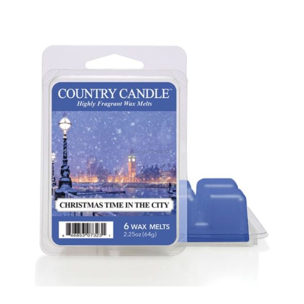 Christmas Time in the City - Country Candle - wosk zapachowy 64 gram