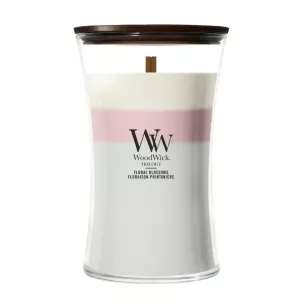 WoodWick Floral Blossoms - duża świeca zapachowa Trilogy 610g