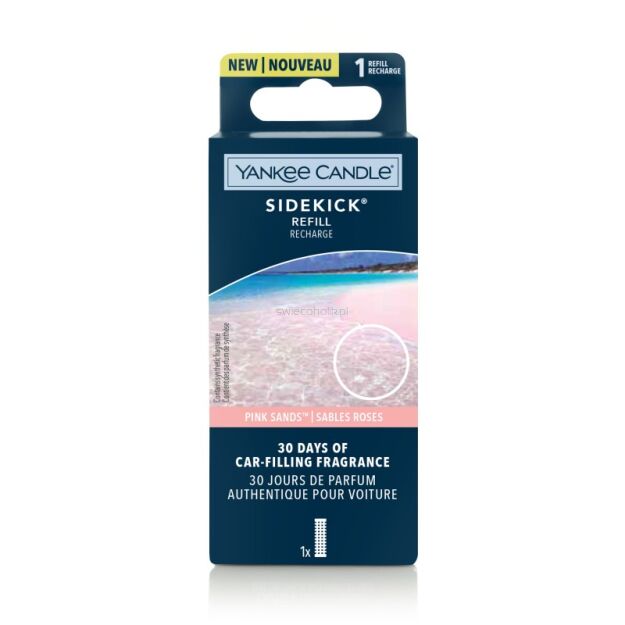 Yankee Candle Pink Sands - odświeżacz do auta sidekick - uzupełniacz