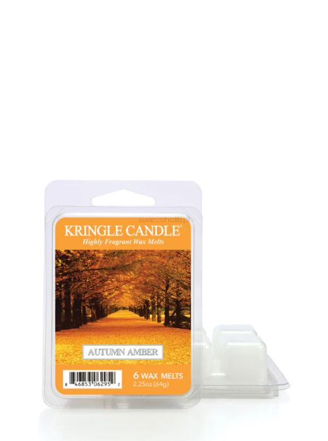 Kringle Candle Autumn Amber – wosk zapachowy do kominka 64 g