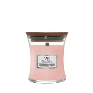 Pressed Blooms & Patchouli - WoodWick - mała świeca zapachowa z drewnianym knotem - nowość 2022