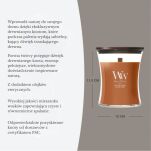 WoodWick Saffron Smoke – średnia świeca zapachowa z drewnianym knotem - 2
