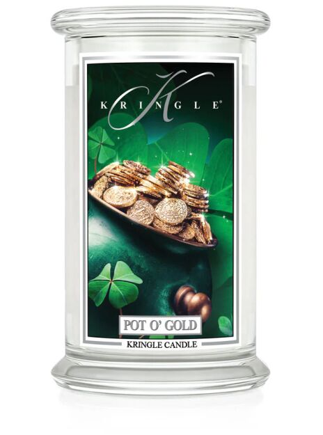 Pot O'Gold - Kringle Candle - duża świeca z dwoma knotami (624g) - seria St.Patrick Day
