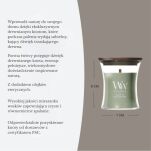 WoodWick Verdant Fig - mała świeca zapachowa z drewnianym knotem 85g - 3