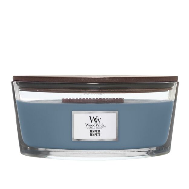 Tempest - Woodwick - świeca elipsa z drewnianym knotem 