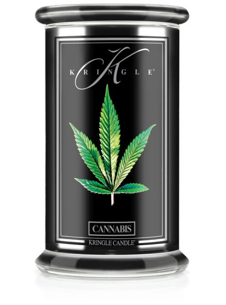 Cannabis - Kringle Candle - duża świeca z dwoma knotami (624g) - seria Reserve