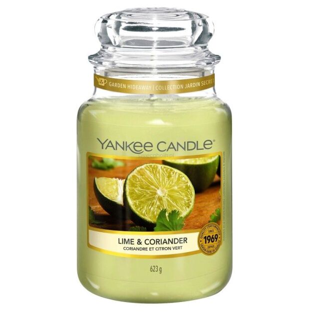 Lime And Coriander- Yankee Candle - duża świeca zapachowa nowość wiosna 2020