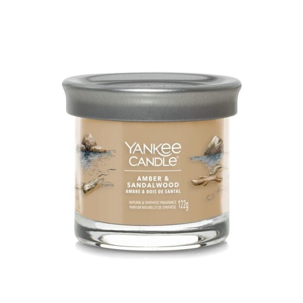 Amber & Sandalwood - Yankee Candle Singnature - świeca tumbler z jednym knotem 