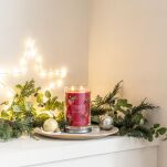 Red Apple Wreath - Yankee Candle Signature - świeca tumbler z dwoma knotami - 5