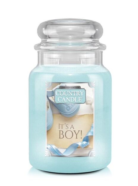 It's a Boy Country Candle - duża świeca - 2 knoty