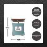 Evergreen Cashmere - Woodwick - mała świeca z drewnianym knotem - 2