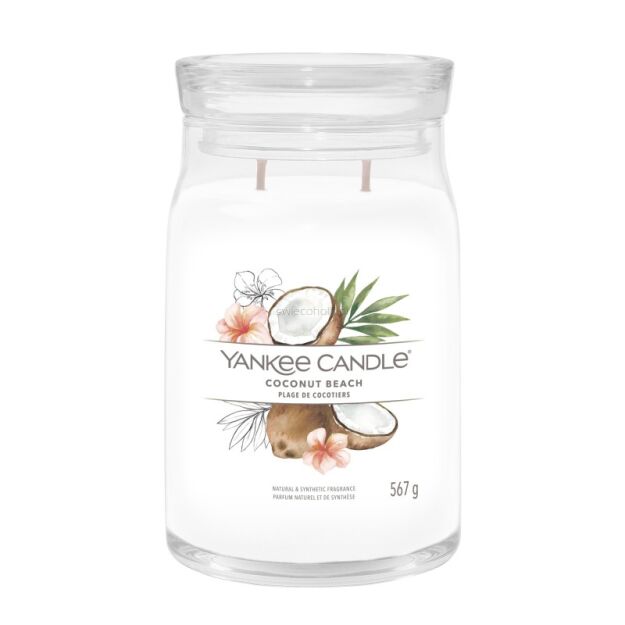 Coconut Beach - Yankee Candle Signature - duża świeca z dwoma knotami