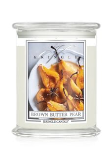 Kringle Candle Brown Butter Pear - duża świeca zapachowa 3 knoty 624 g