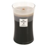 Warm Woods Woodwick Trilogy - duża świeca zapachowa z drewnianym knotem - 2