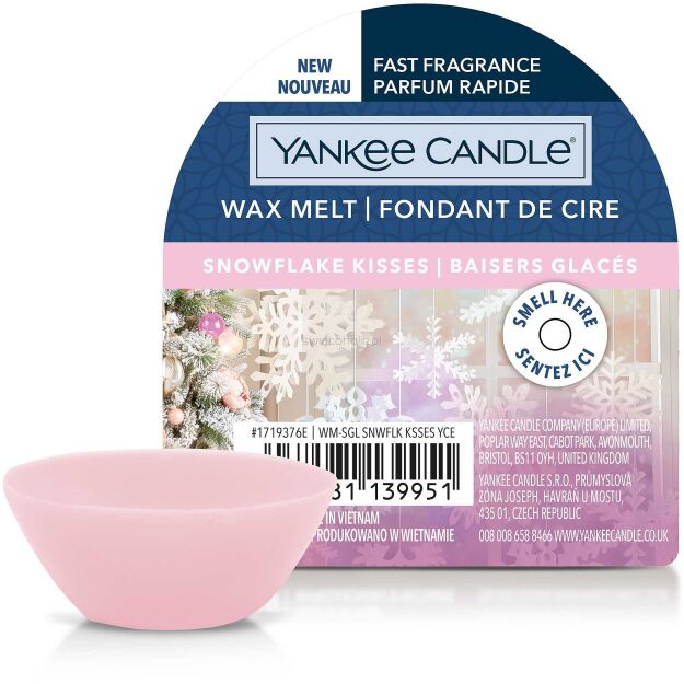 Snowflake Kisses - Yankee Candle - wosk zapachowy - nowość 2022