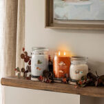 Pumpkin Cinnamon Swirl - Yankee Candle Signature - duża świeca z dwoma knotami  - 4