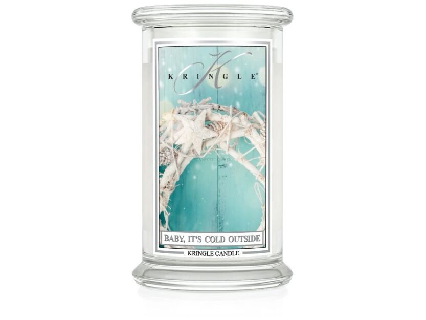 Kringle Candle Baby It's Cold Outside - duża świeca zapachowa 624 g 2 knoty