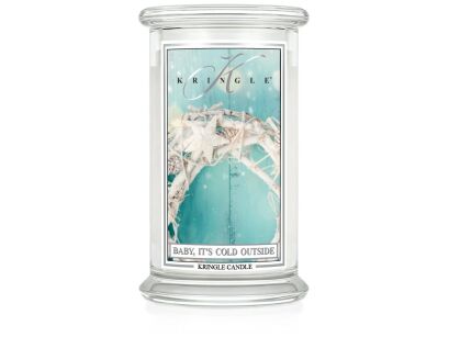 Kringle Candle Baby It's Cold Outside - duża świeca zapachowa 624 g 2 knoty