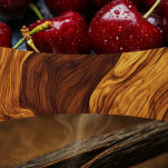 WoodWick Dark Cherry świeca zapachowa elipsa - 2