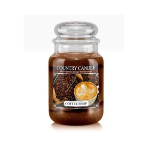 Coffee Shop  - Country Candle - duża świeca zapachowa z dwoma knotami (652g)