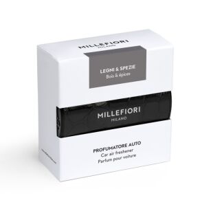 Millefiori Milano Legni & Spezie – odświeżacz do samochodu, baza z wkładem