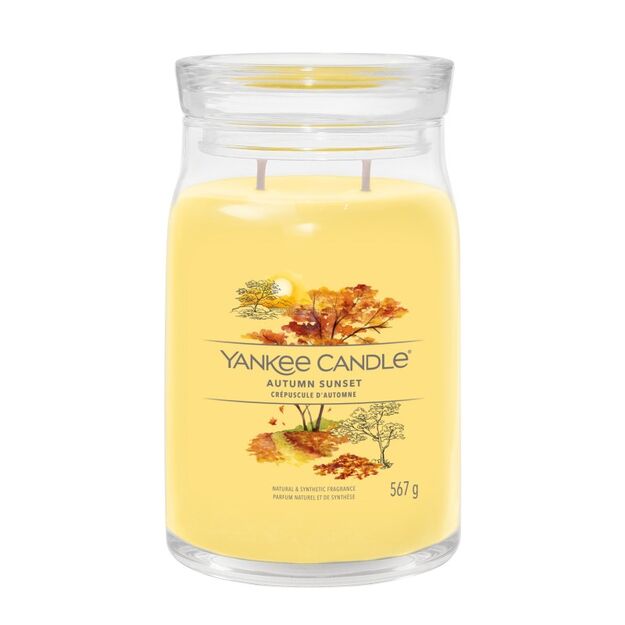 Autumn Sunset - Yankee Candle Signature - duża świeca z dwoma knotami - nowość 2022