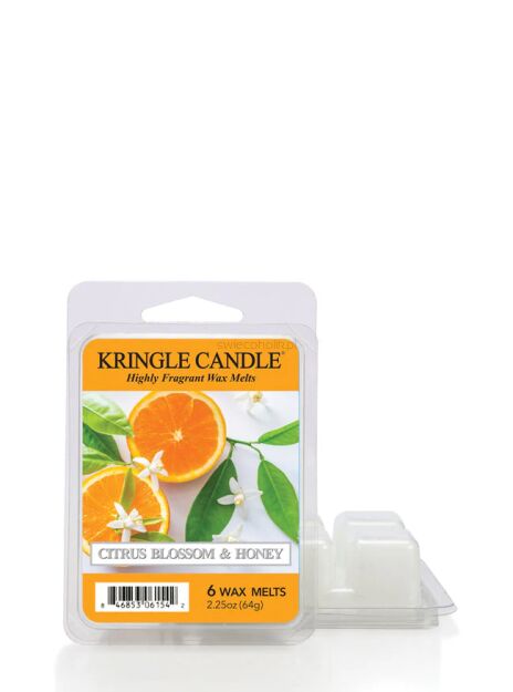 Kringle Candle Citrus Blossom & Honey - wosk zapachowy do kominka 64 g