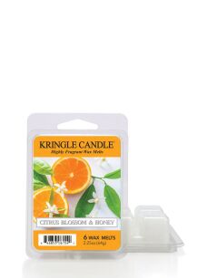Kringle Candle Citrus Blossom & Honey - wosk zapachowy do kominka 64 g