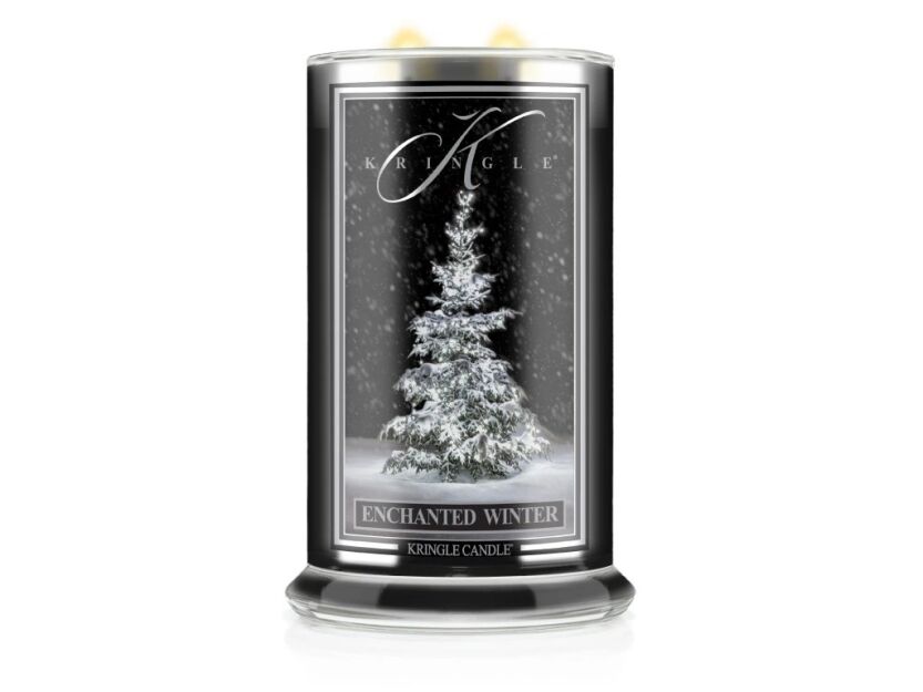 Enchanted Winter - Kringle Candle - duża świeca z dwoma knotami (624g) - seria Reserve