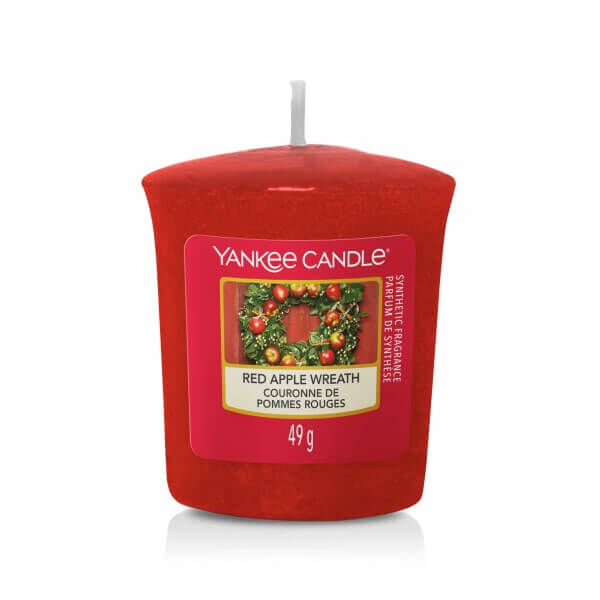 Red Apple Wreath Yankee Candle - votive mini swieca