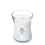 Linen - Woodwick średnia świeca zapachowa z drewnianym knotem - 2