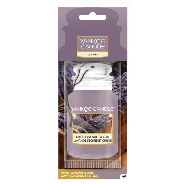 Yankee Candle - DRIED LAVENDER & OAK - zapach samochodowy car jar 