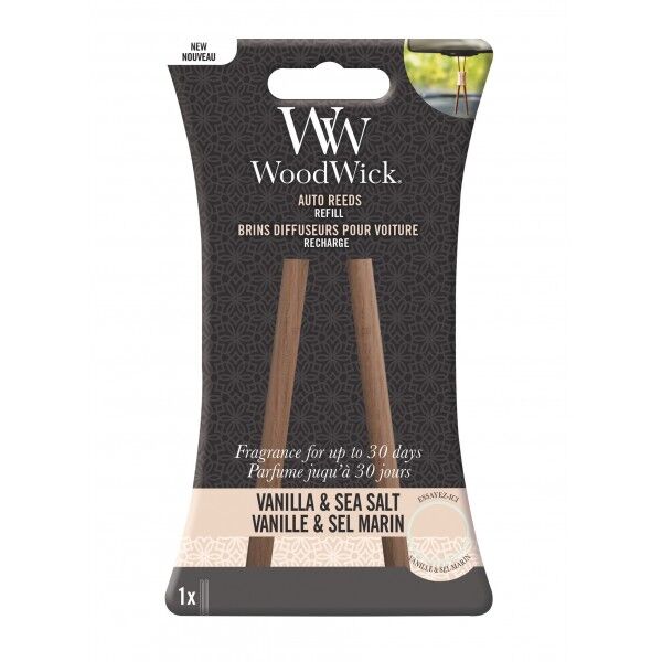 Vanilla & Sea Salt - Woodwick - uzupełniacz do zapachu samochodowego